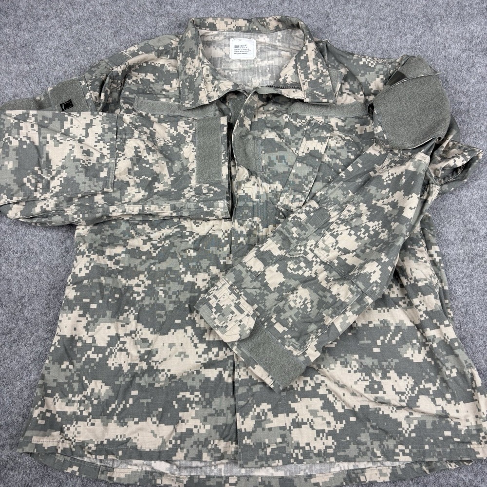 Army Combat Jacket Medium Regular Digital Camo Ripstop Uniform Military Full Zip